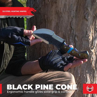 D2 Black Pine Cone Hand Forged