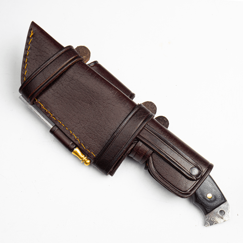 Damascus Steel Pakka wood Grey Knife - Himalt