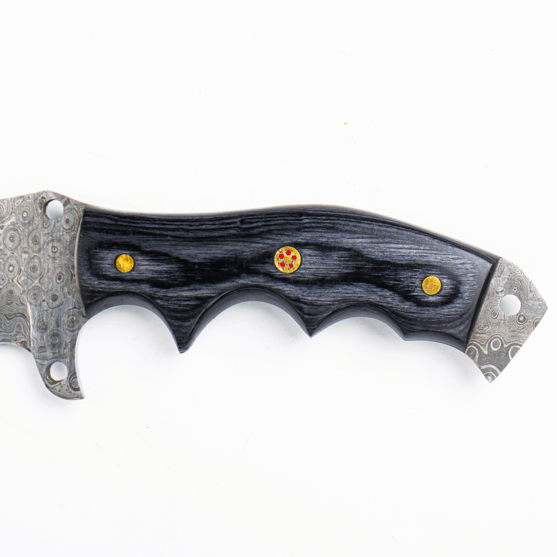 Damascus Steel Pakka wood Grey Knife - Himalt