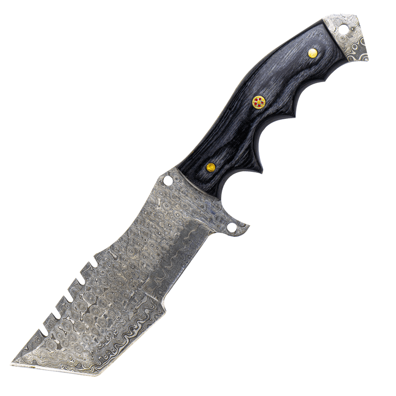 Damascus Steel Pakka wood Grey Knife - Himalt